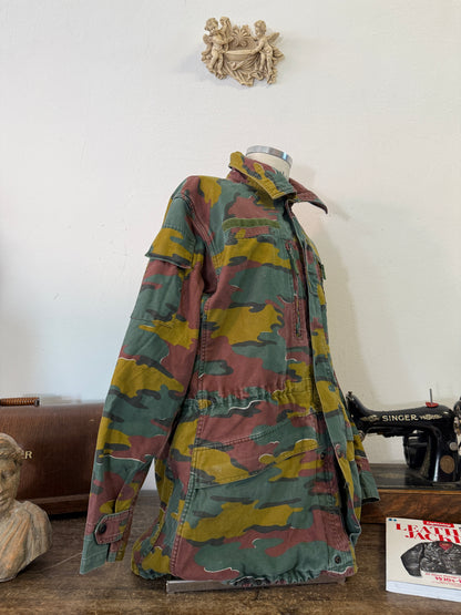 Vintage Belgian Army Camo Jacket “XL”