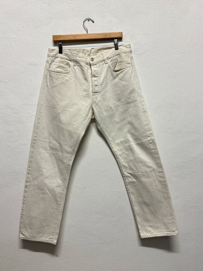 Selvedge Trousers in Japanese Ecru Fabric “W34”
