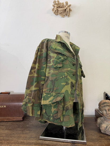 Vintage 60’s Ripstop Jungle Jacket ERDL Us Army “M/L”