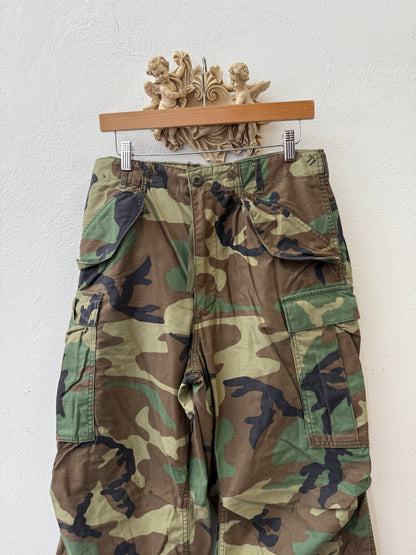 Vintage Woodland Cargo Pants M65 Us Army “W31”