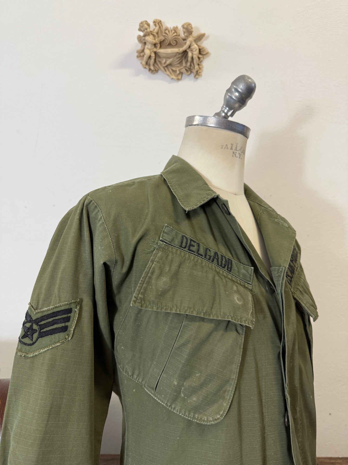 Vintage Rip Stop Jungle Jacket U.S. AIR FORCE “S”