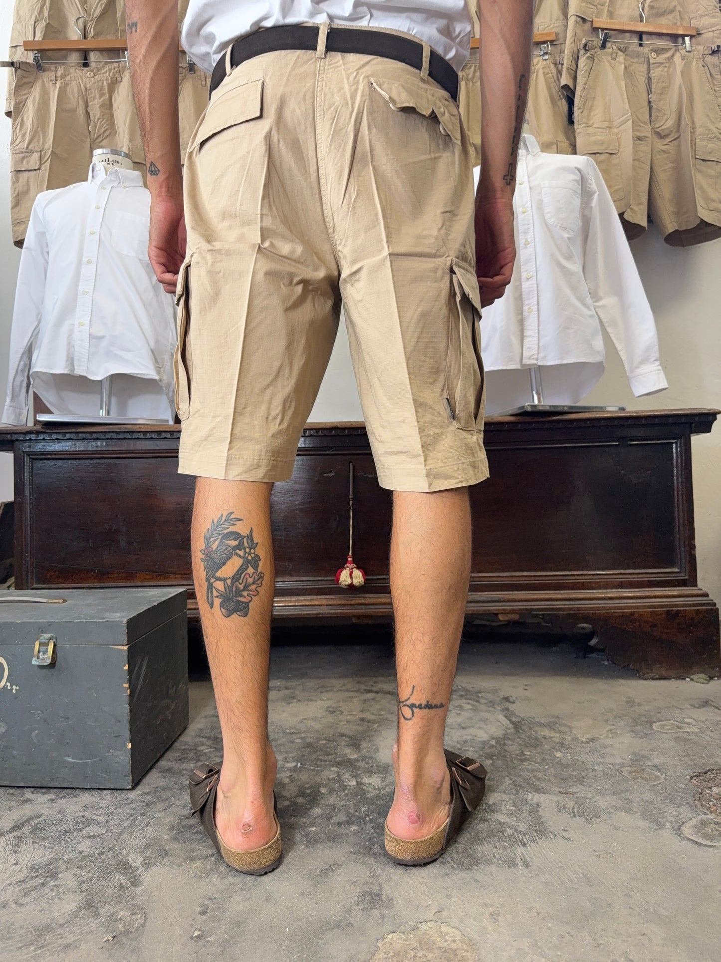 Ripstop Cargo Short - Beige