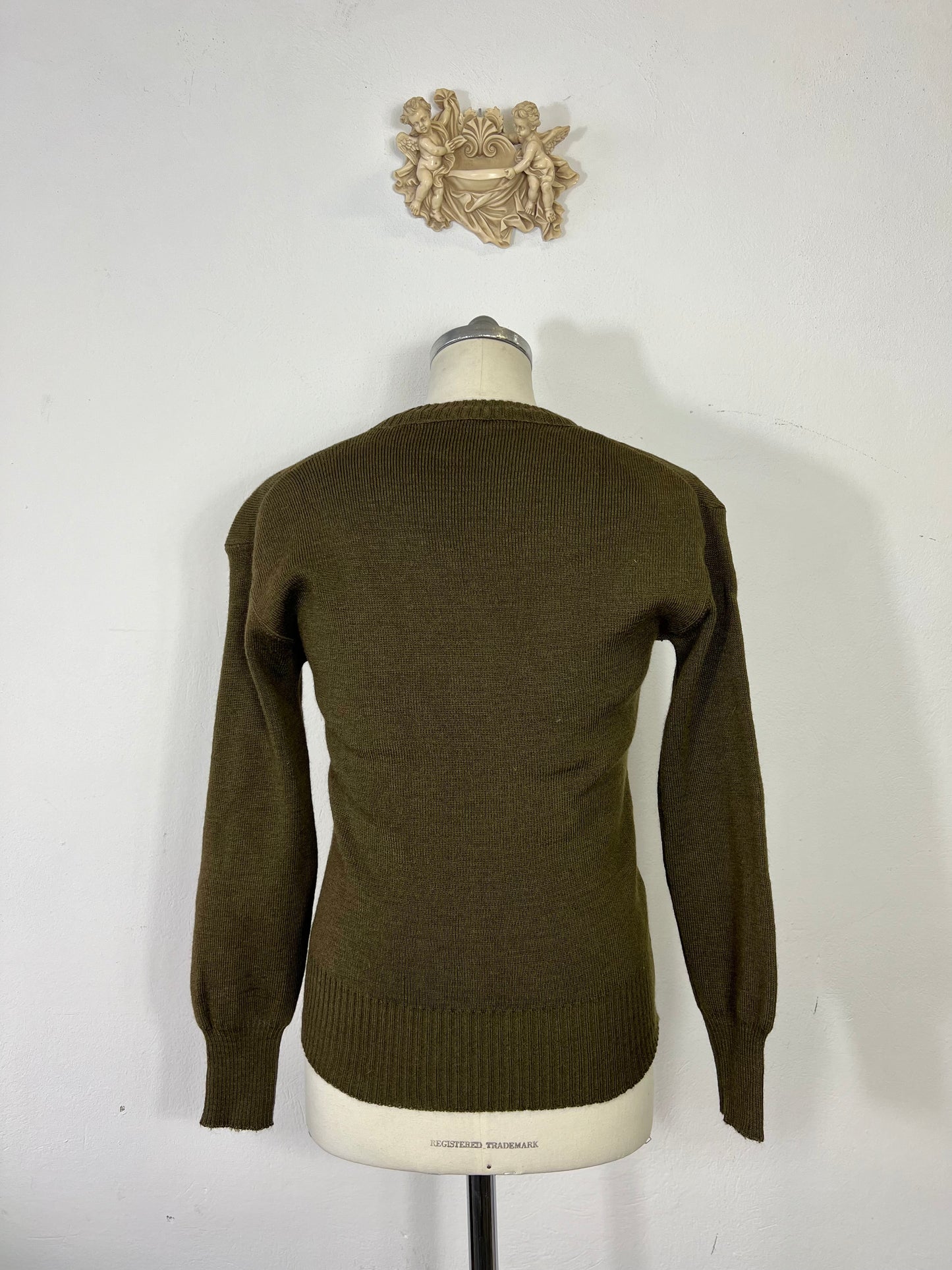 Vintage 50's French Army Wool Sweater