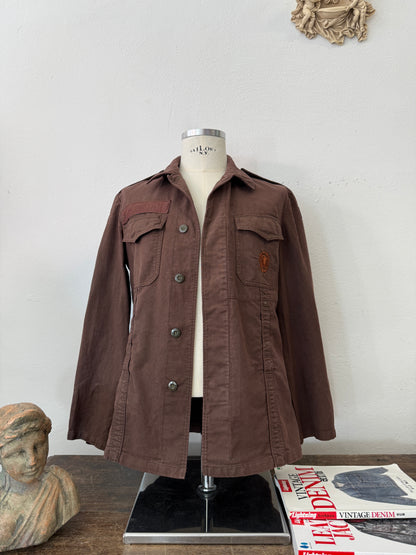 Vintage Moleskin German Army Jacket “S/M”