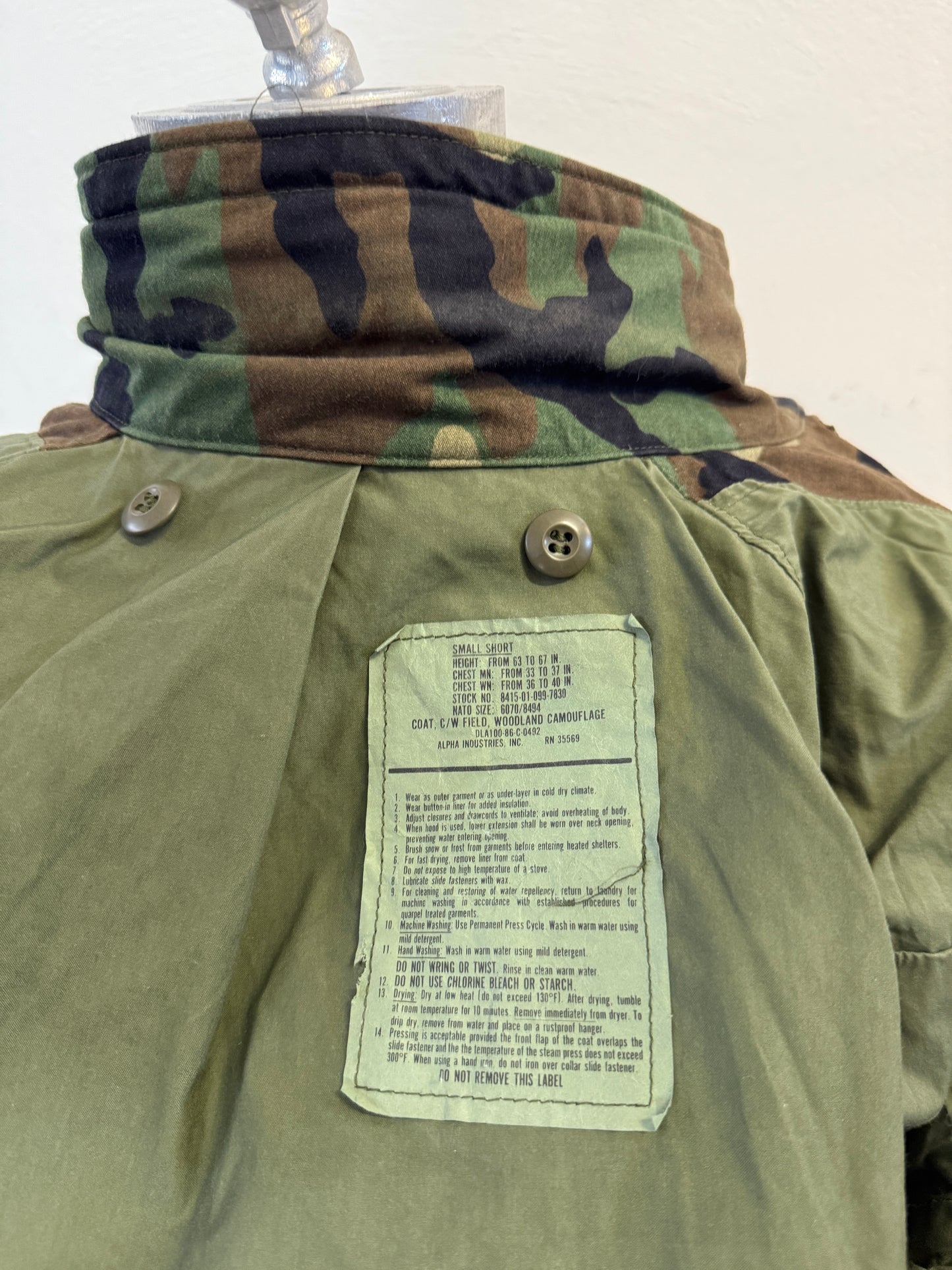 Vintage Woodland Field Jacket M65 Us Army “S”