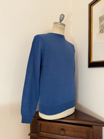 Essential Blue Sweater - Made in Italy