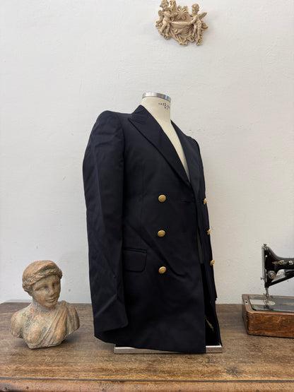 Vintage Italian Navy Double Breasted Jacket “S”