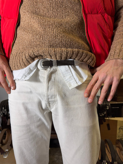 Western Suede Belt - Mancini 1979 x Mister Archive®