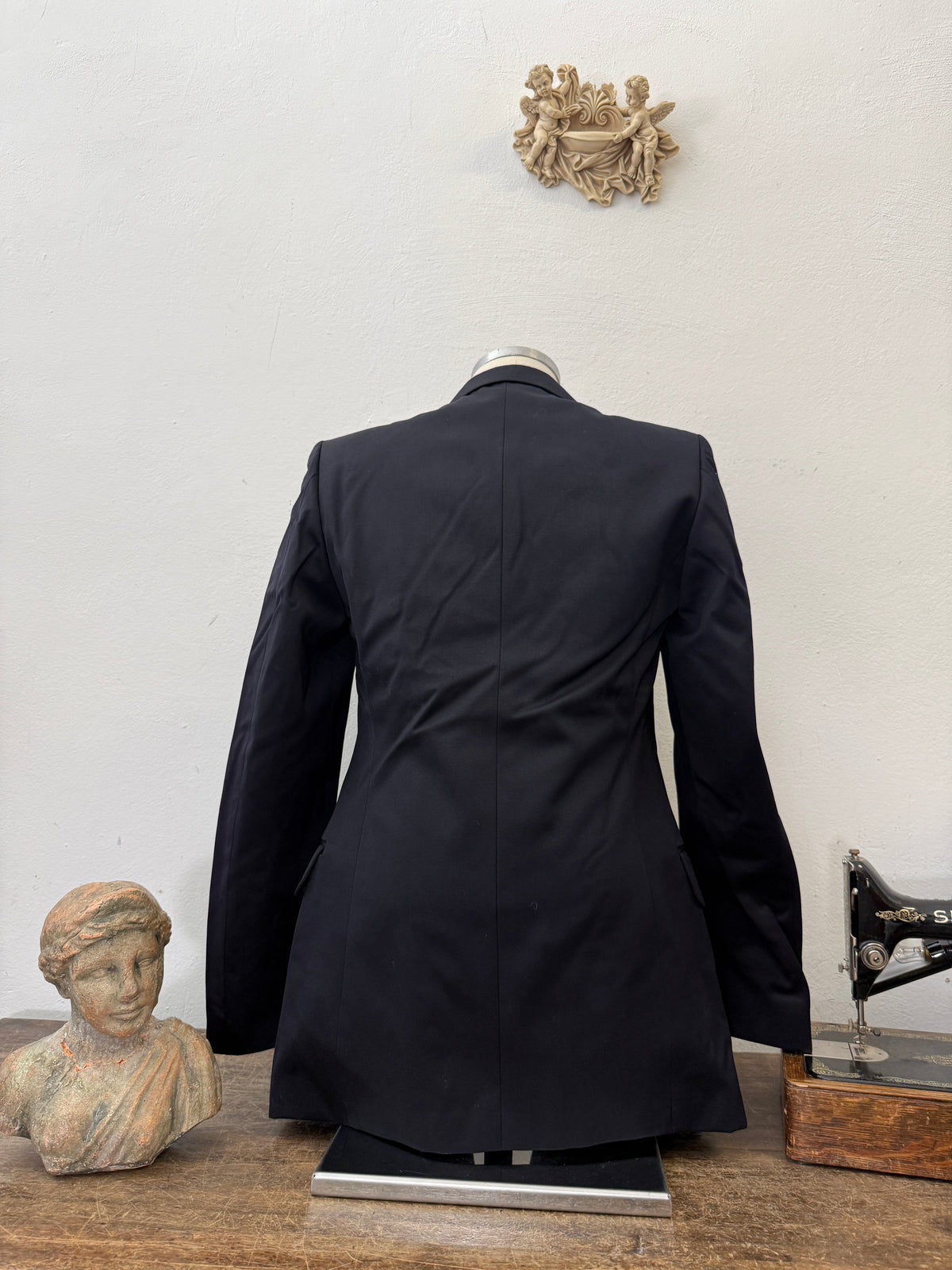 Vintage Italian Navy Double Breasted Jacket “S”