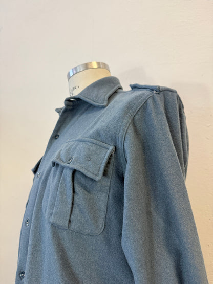 Vintage 60’s Italian Air Force Flannel Shirt “S”