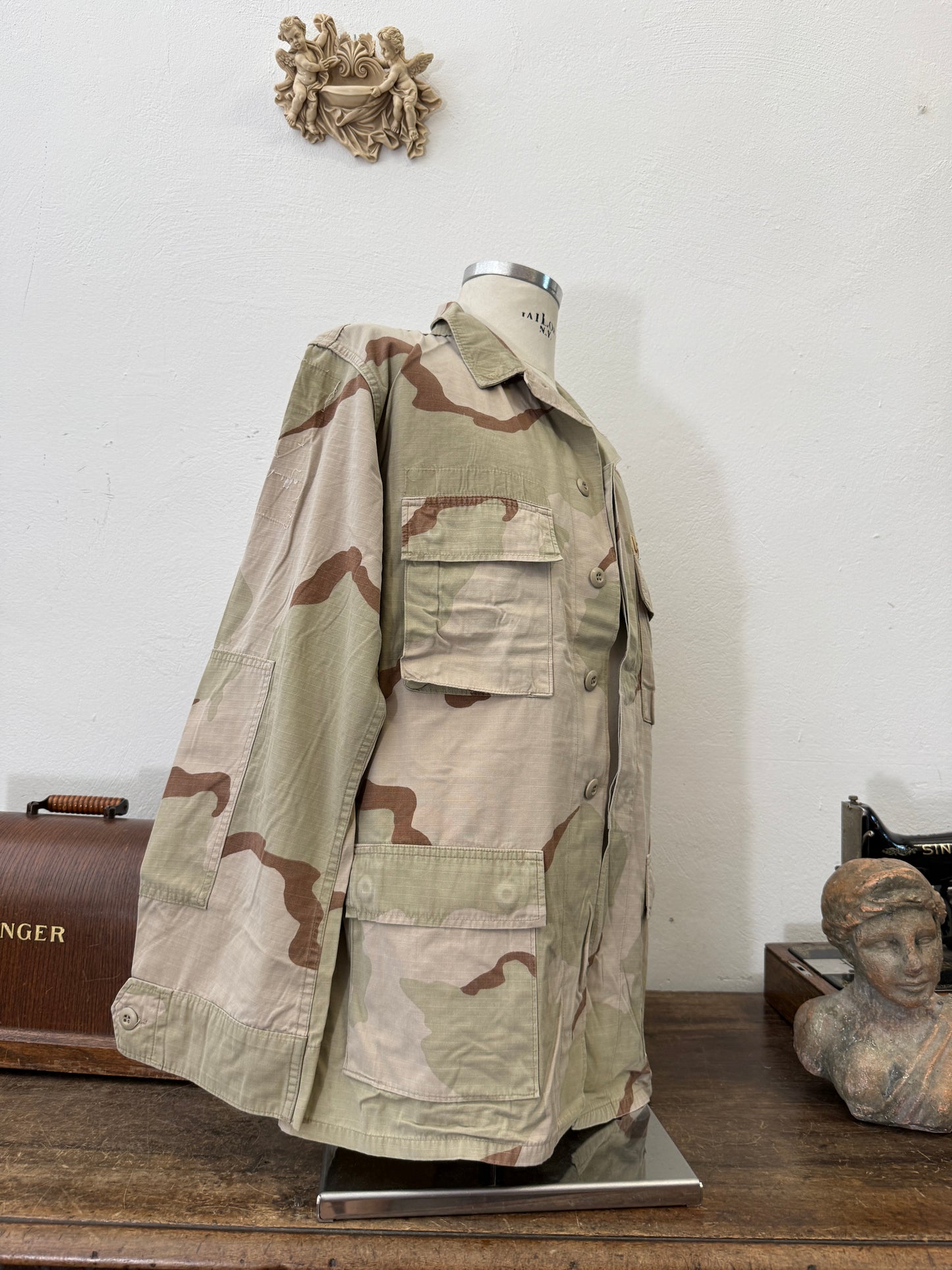 Vintage BDU Camo Jacket Ripstop US Army – XL