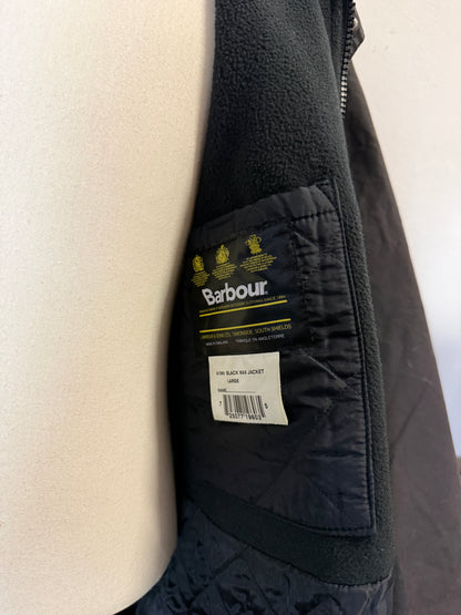 Vintage Black Wax Jacket Barbour Made in England “XL”