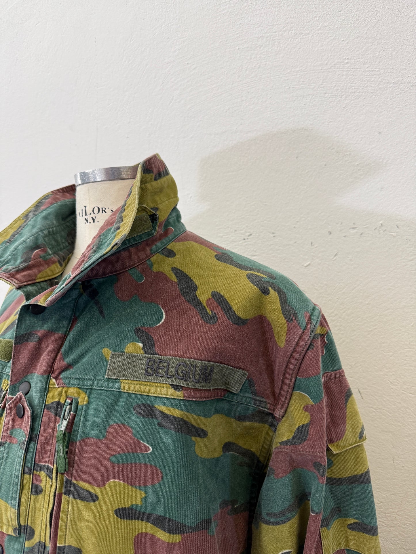 Vintage Belgian Army Camo Jacket “XL”
