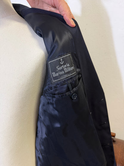 Vintage 00’s Italian Navy Double Breasted Jacket “XL”