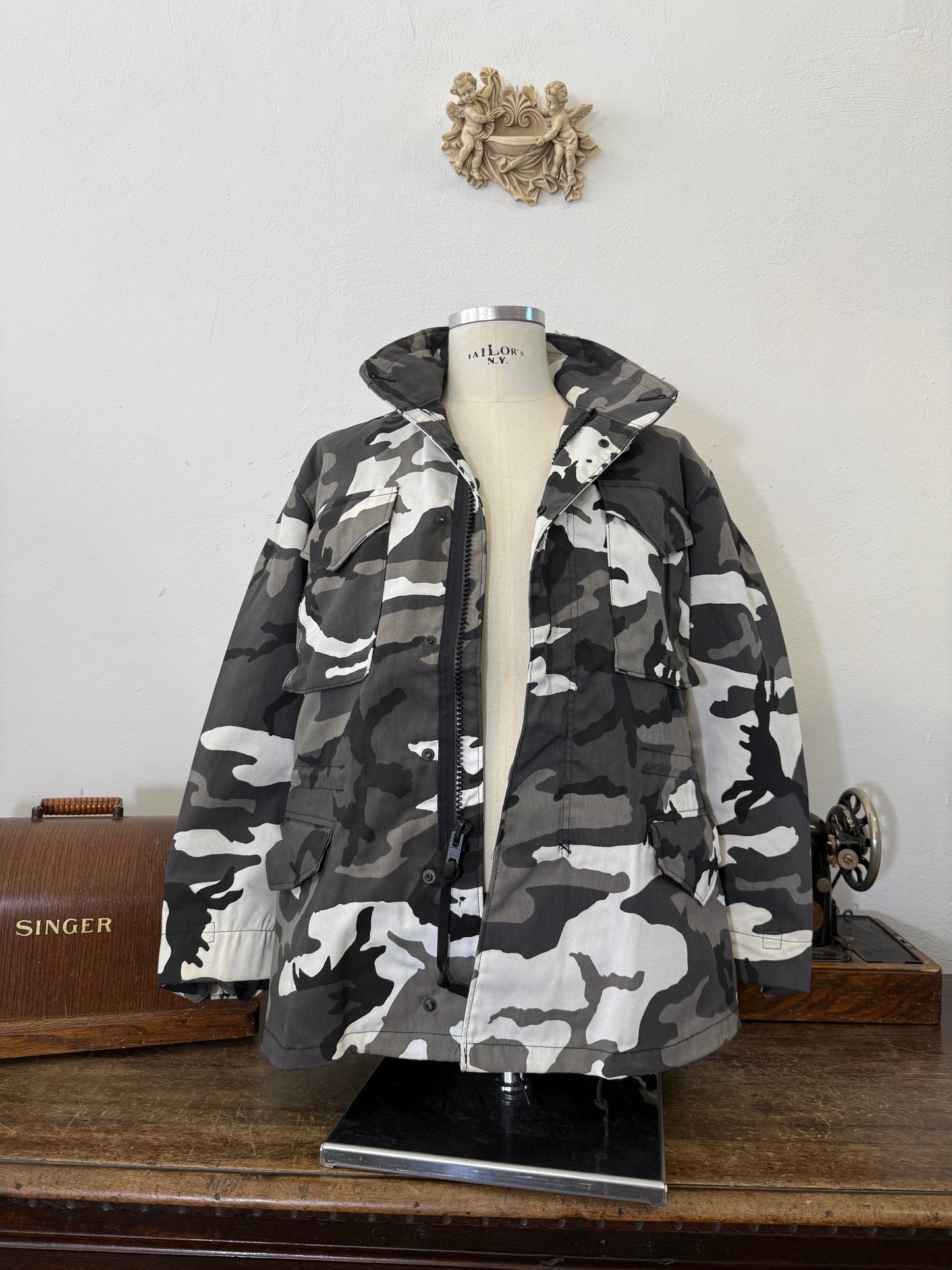 Camo Field Jacket M65 Made in Usa “M”