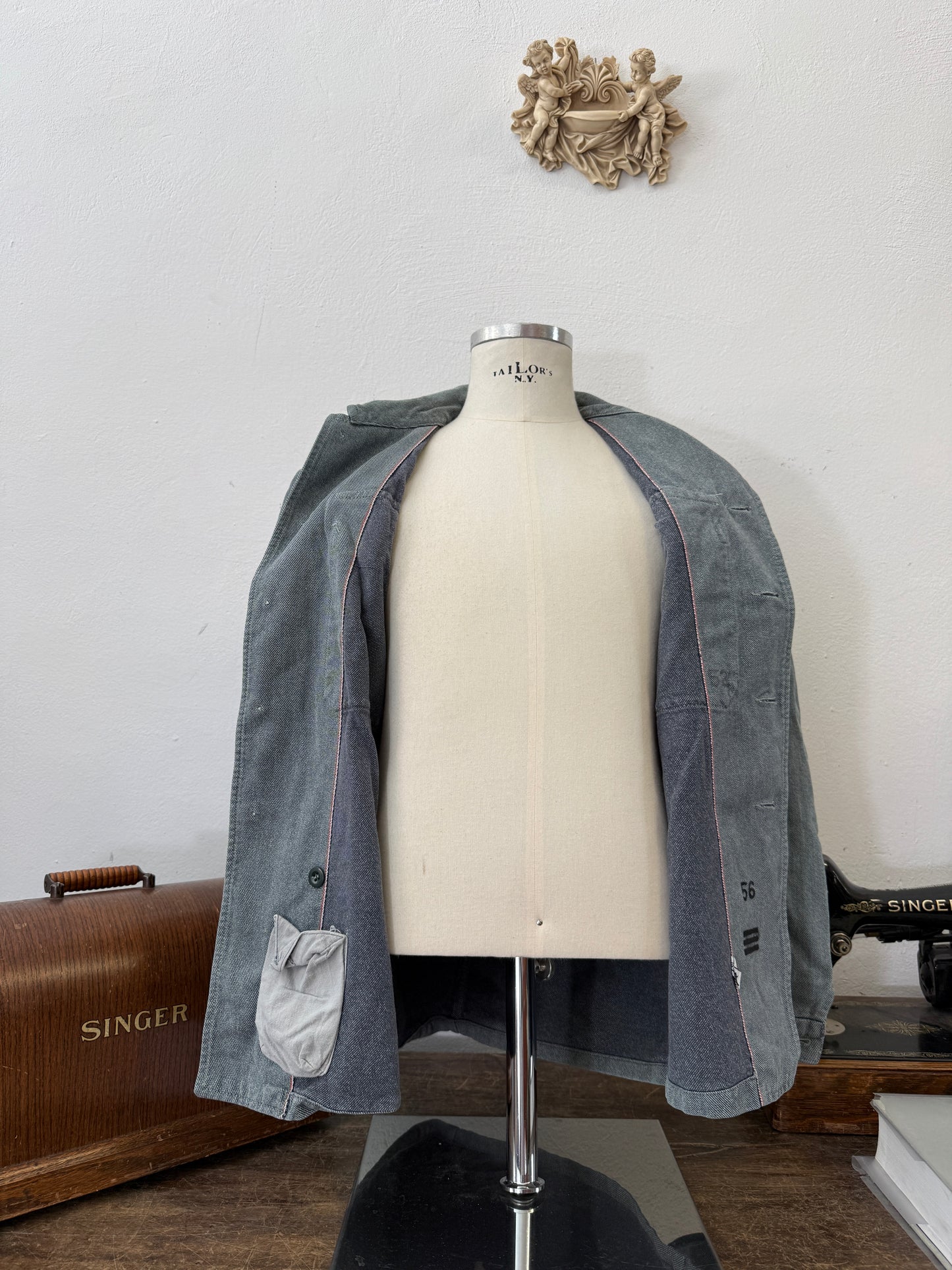 Vintage Selvedge Swiss Army Jacket “L”