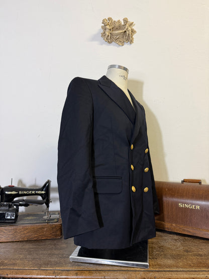 Vintage 00’s Italian Navy Double Breasted Jacket “L”