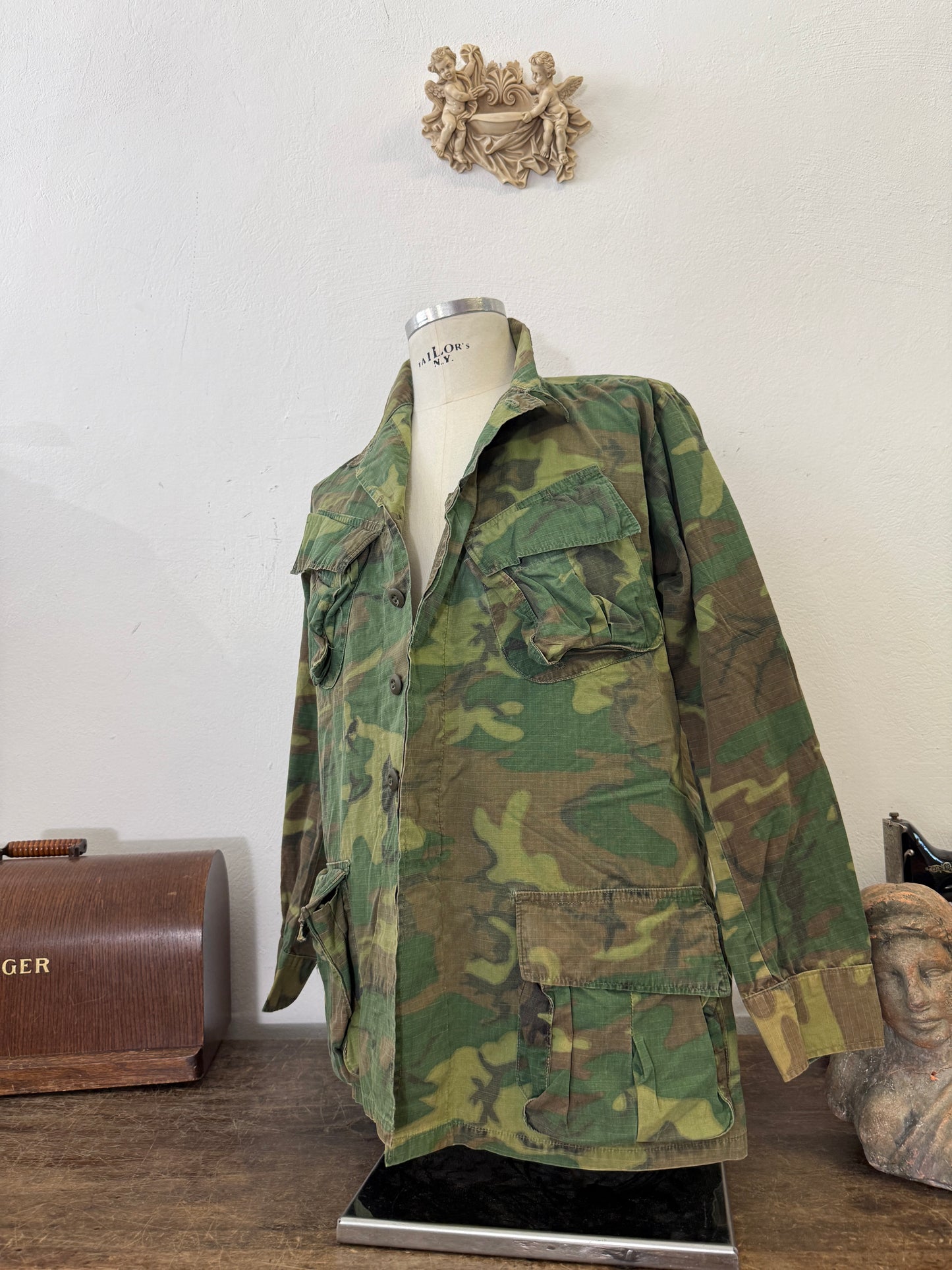 Vintage 60’s Ripstop Jungle Jacket ERDL Us Army “M/L”