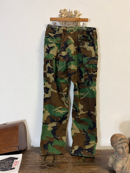 Vintage Woodland Camo Cargo Pants Us Army Rip Stop “W36”