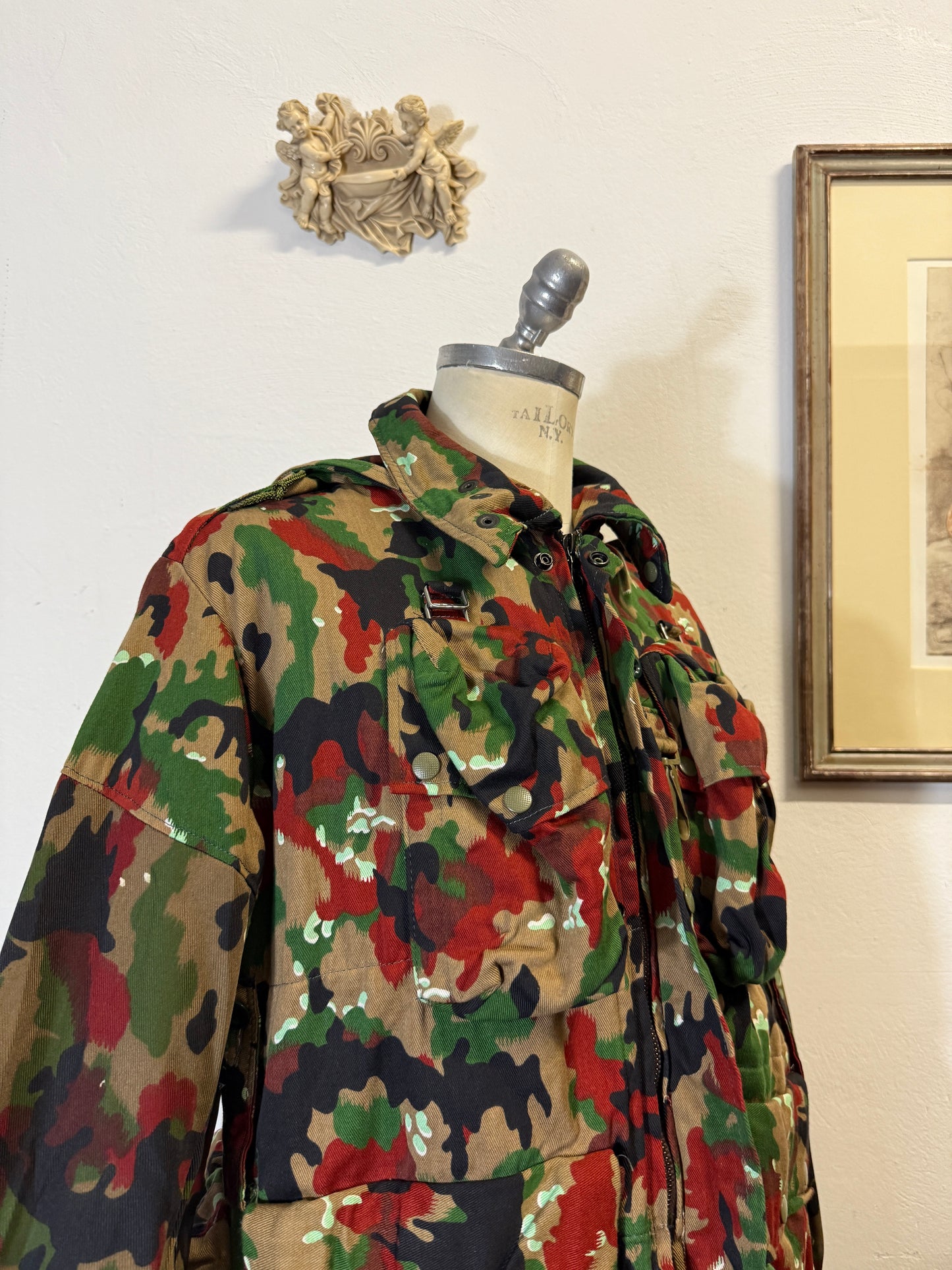Vintage Swiss Army Camo Jacket M70 “L/XL”