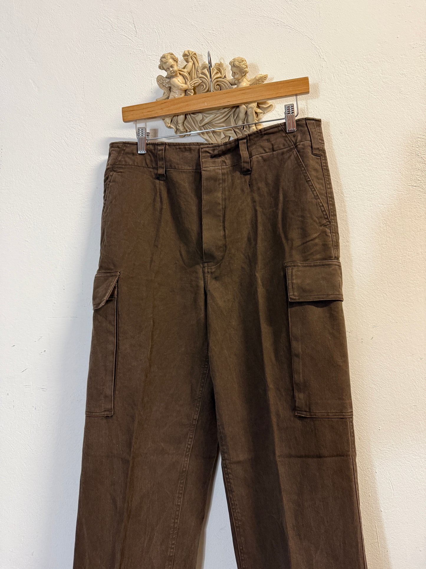 Vintage 80’s German Army Moleskin Cargo Pants “W33”