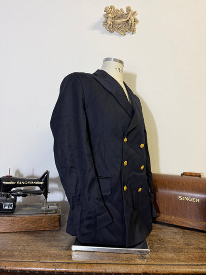 Vintage 00’s Italian Navy Double Breasted Jacket “XL”