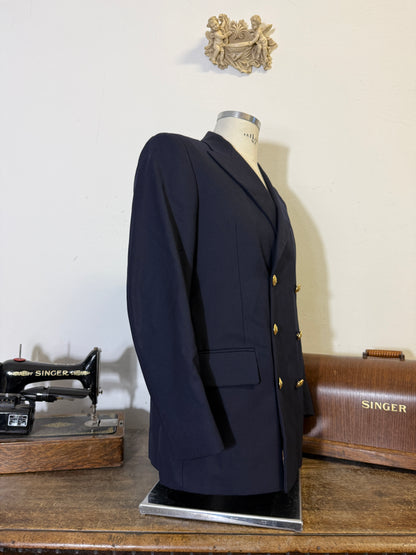 Vintage 00’s Italian Navy Double Breasted Jacket “L”