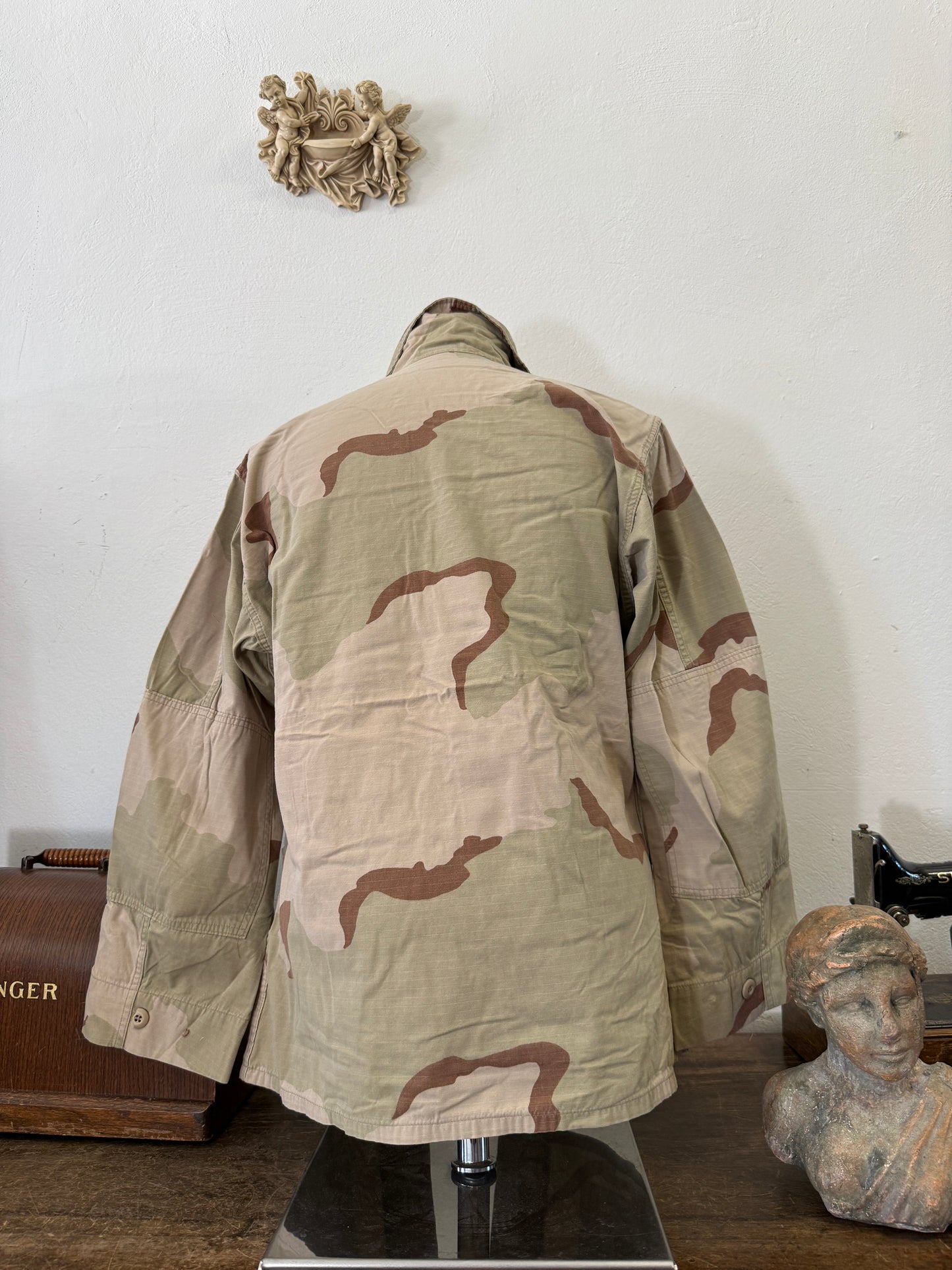 Vintage BDU Camo Jacket Ripstop US Army – L