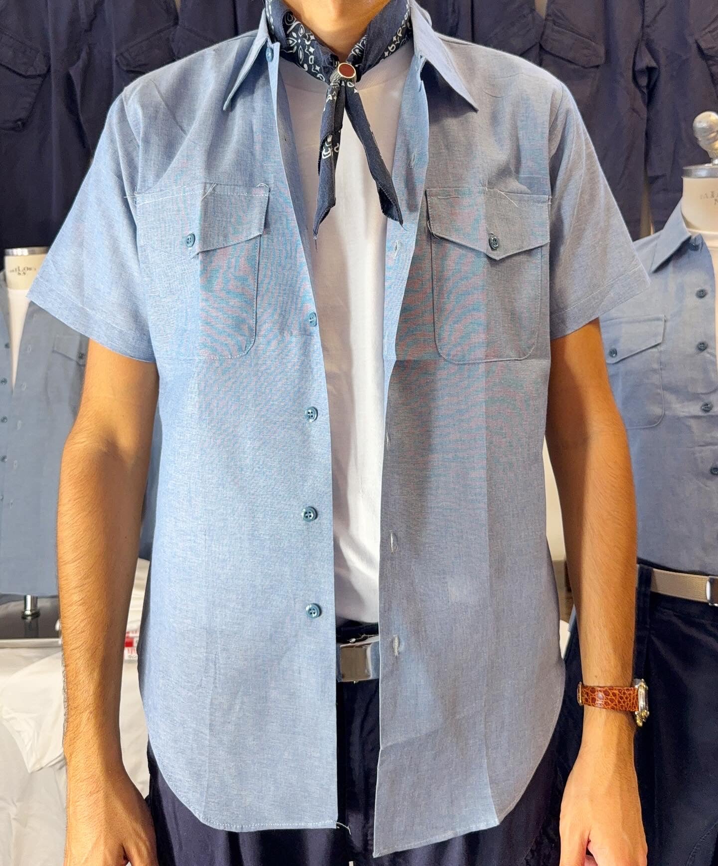 Deadstock 80’s Seafarer Shirt Made in Usa “M”
