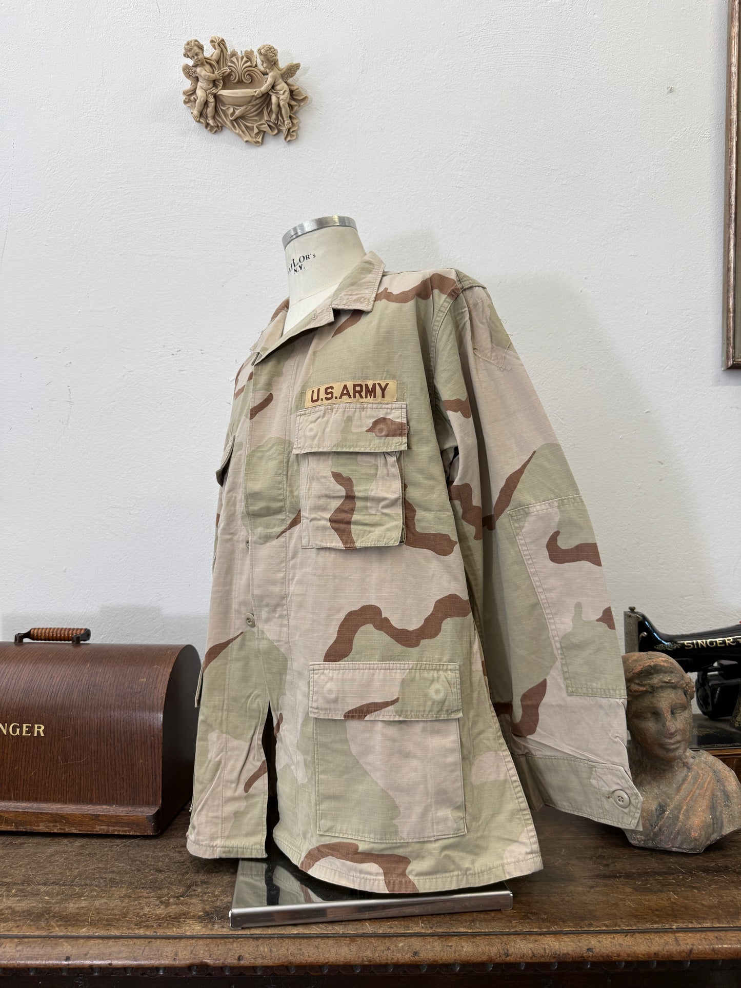 Vintage BDU Camo Jacket Ripstop US Army – XL