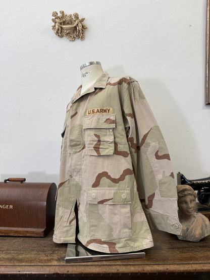 Vintage BDU Camo Jacket Ripstop US Army – XL
