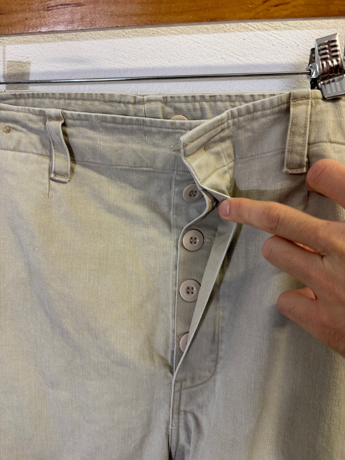 Vintage 80’s German Army Moleskin Cargo Pants “W35”