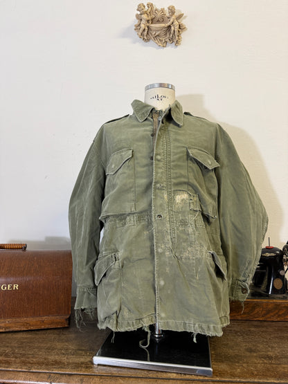Distressed Vintage Field Jacket M51 US Army “L/XL”