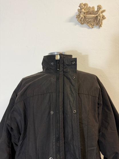 Vintage Black Wax Jacket Barbour Made in England “XL”