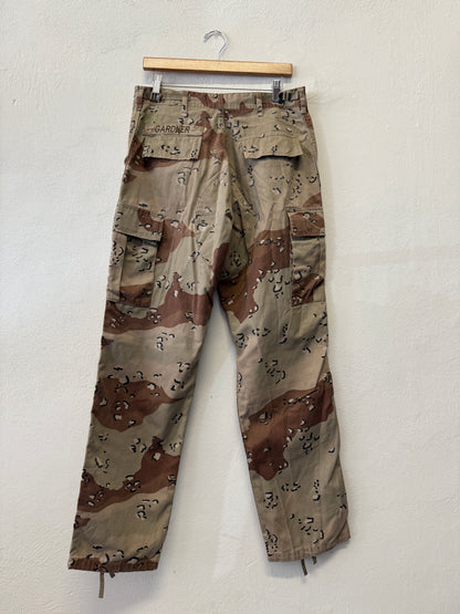 Vintage BDU Cargo Pants Made in Usa Desert Chocolate  “W33”