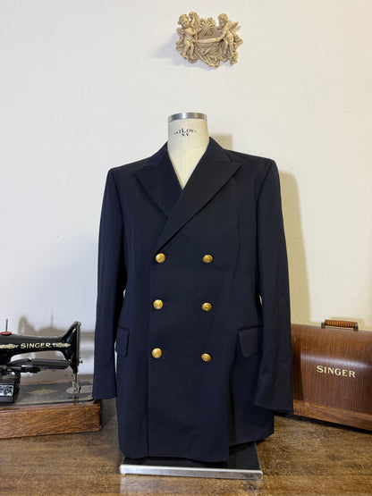 Vintage 00’s Italian Navy Double Breasted Jacket “L/XL”