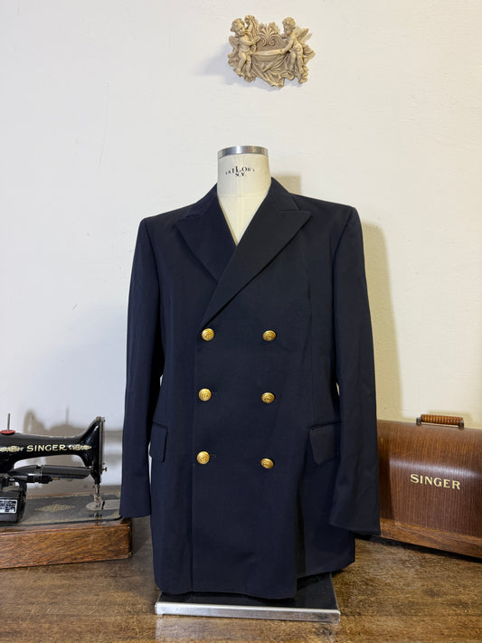 Vintage 00’s Italian Navy Double Breasted Jacket “L/XL”
