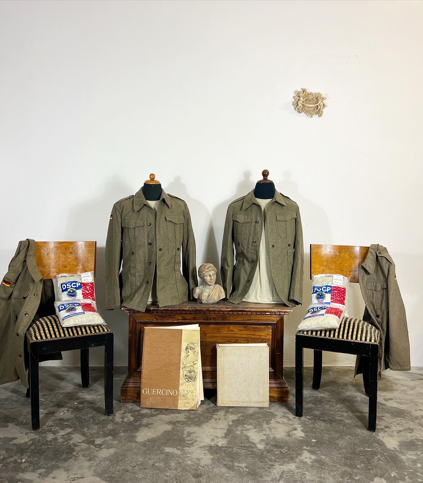 veste en laine de l’armée allemande vintage