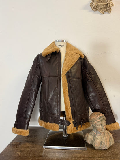US B46 SHEEPSKIN LEATHER JACKET “L”