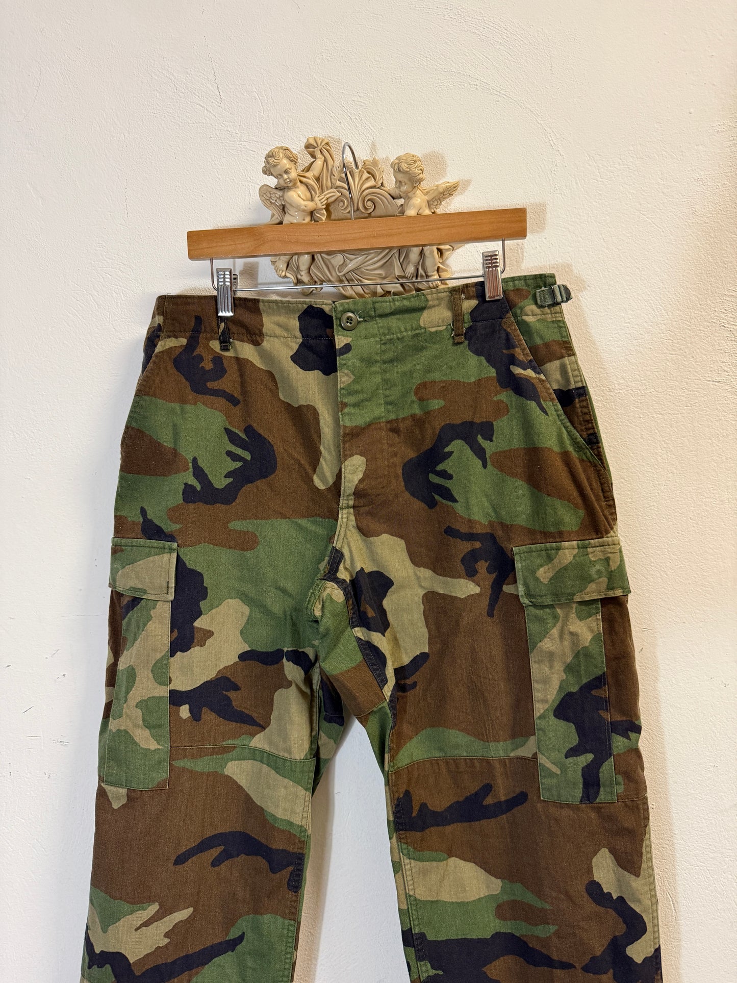 Vintage Woodland Camo Cargo Pants Us Army “W34”