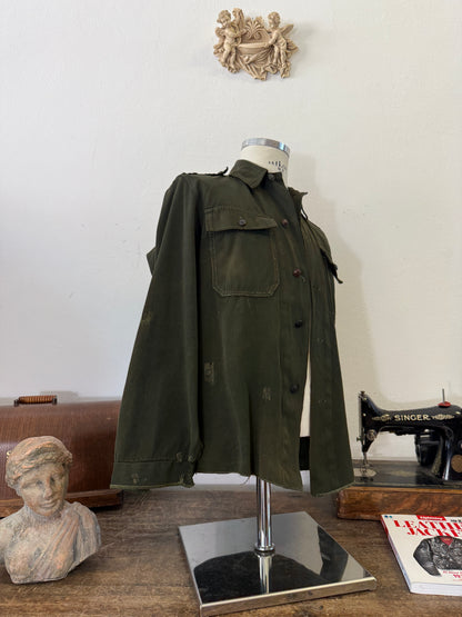 Vintage 80’s Faded Hungarian Army Shirt “S”