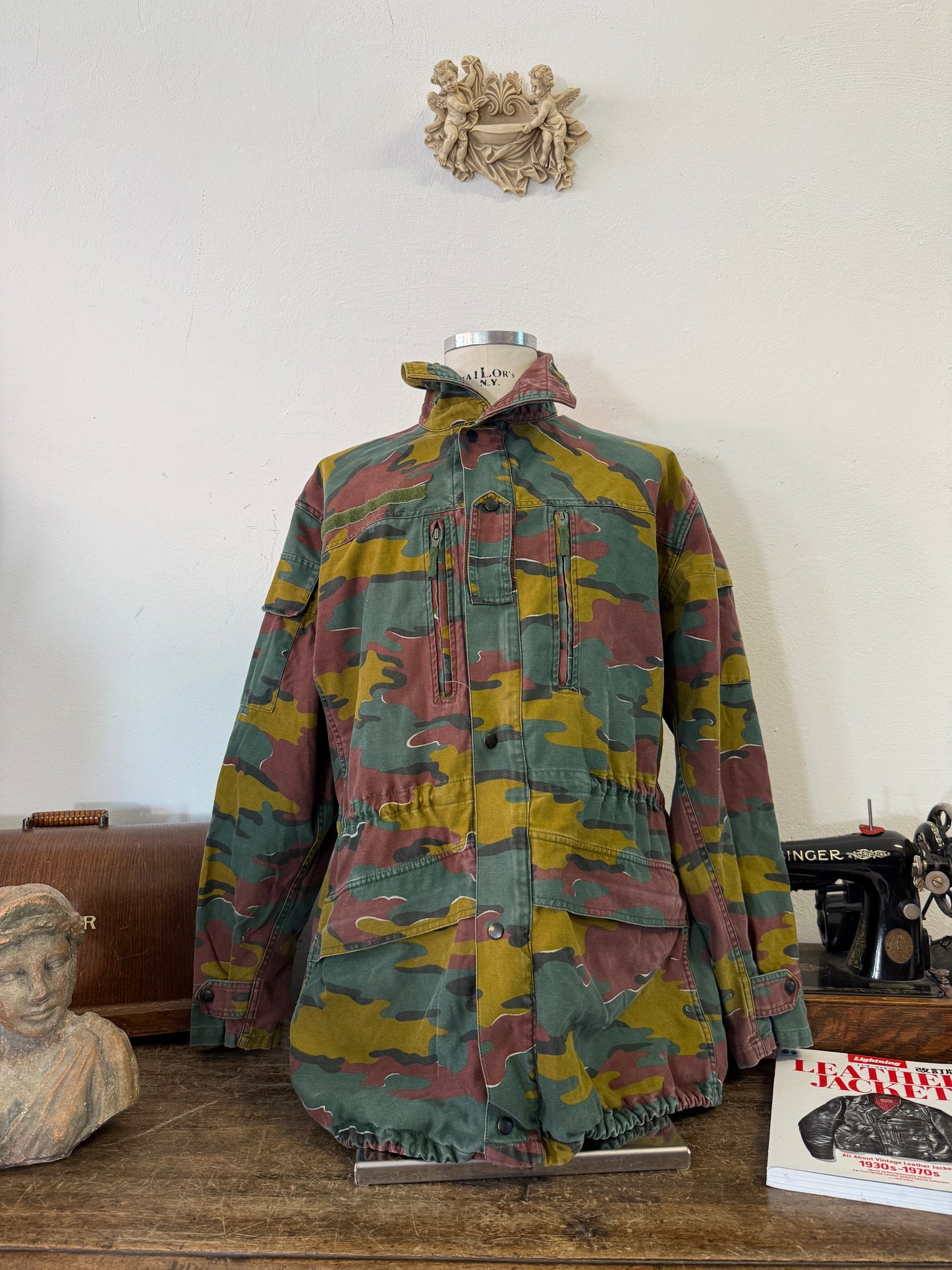 Vintage Belgian Army Camo Jacket “XL”