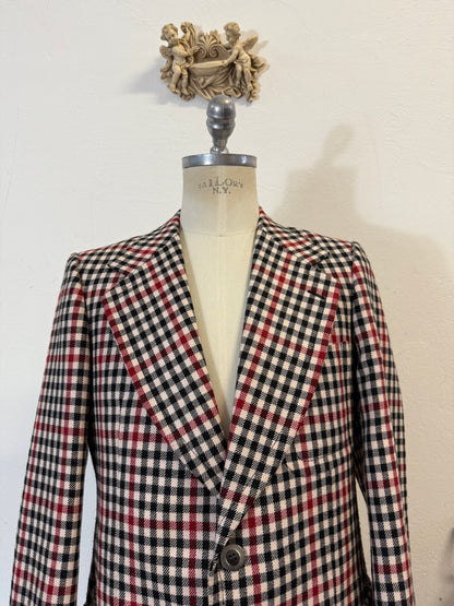 Vintage Checkered Wool Jacket “M/L”