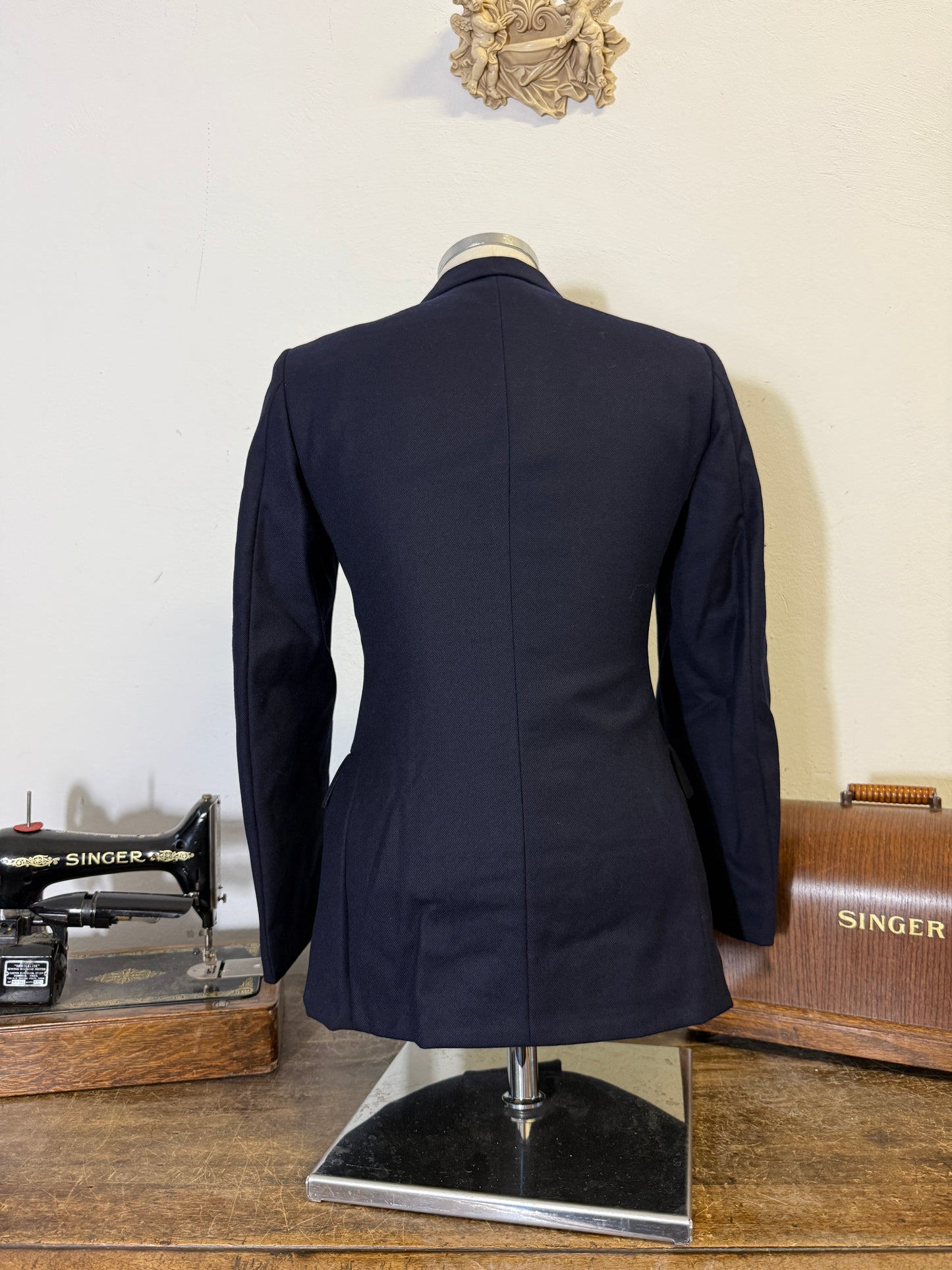 Vintage 90’s Italian Navy Double Breasted Jacket “S”