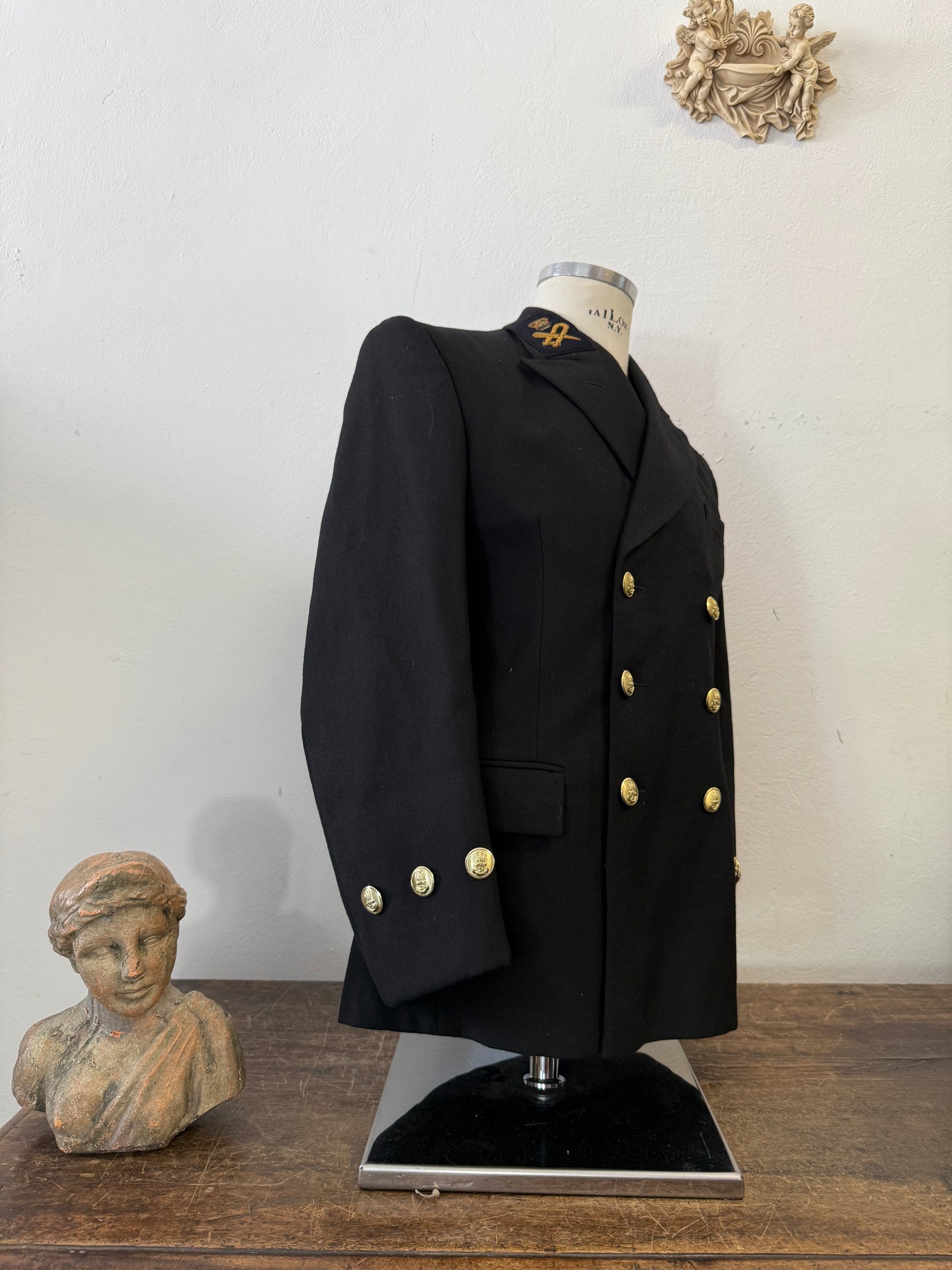 Vintage 90’s British Royal Navy Double Breasted Jacket “M”