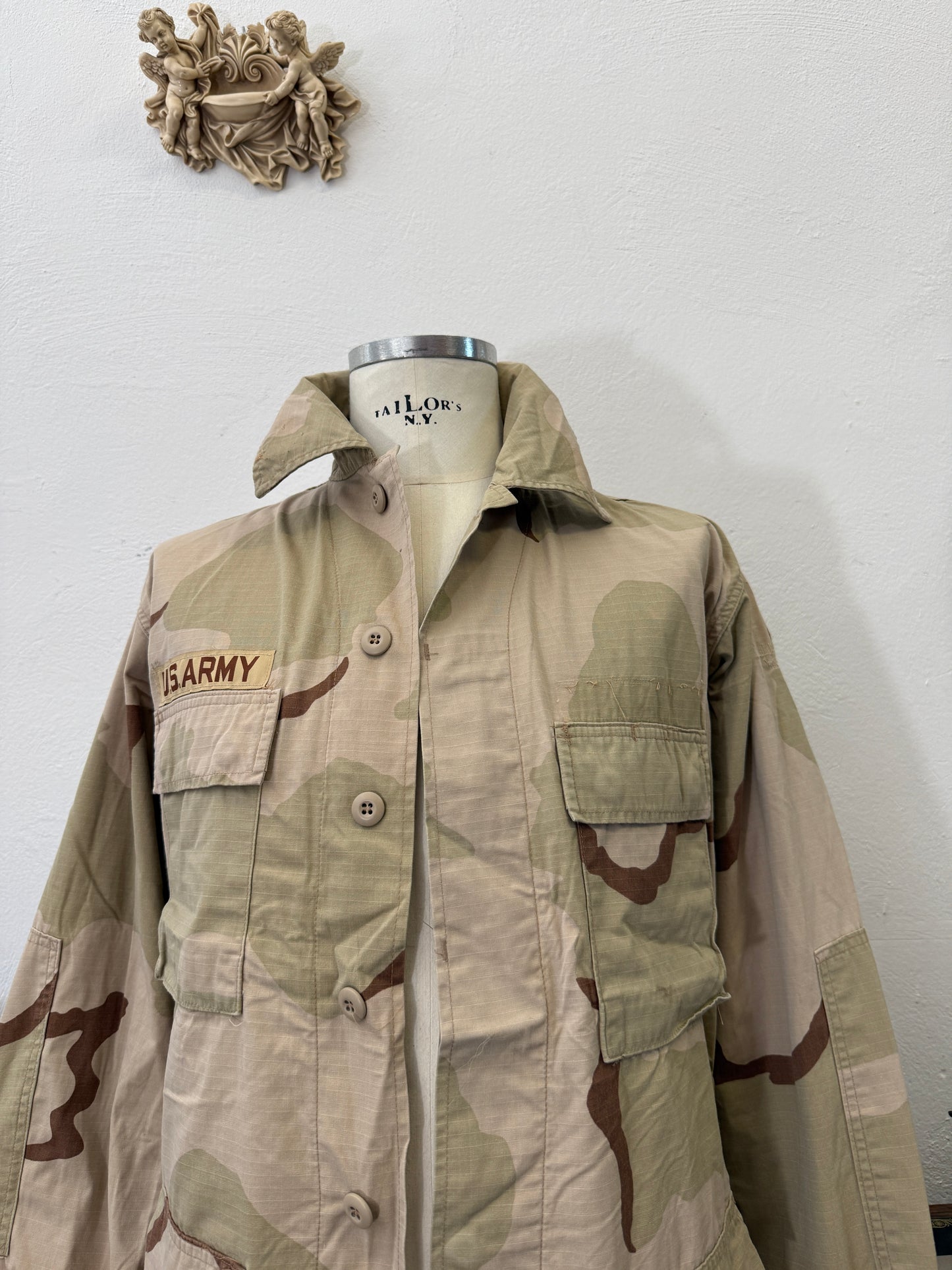 Vintage BDU Camo Jacket Ripstop US Army – L/XL