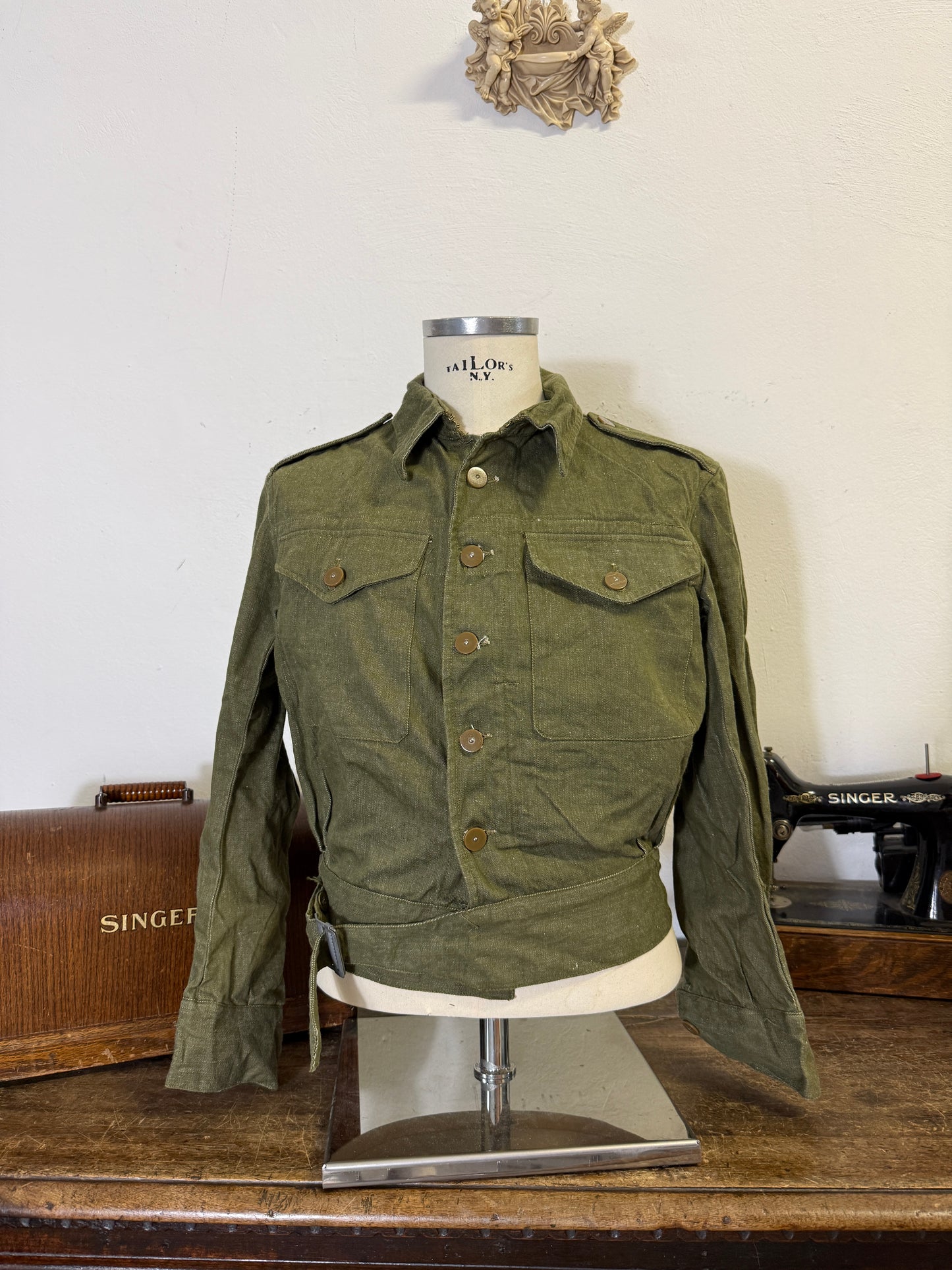 Vintage Selvedge 50’s British Army Jacket “S”