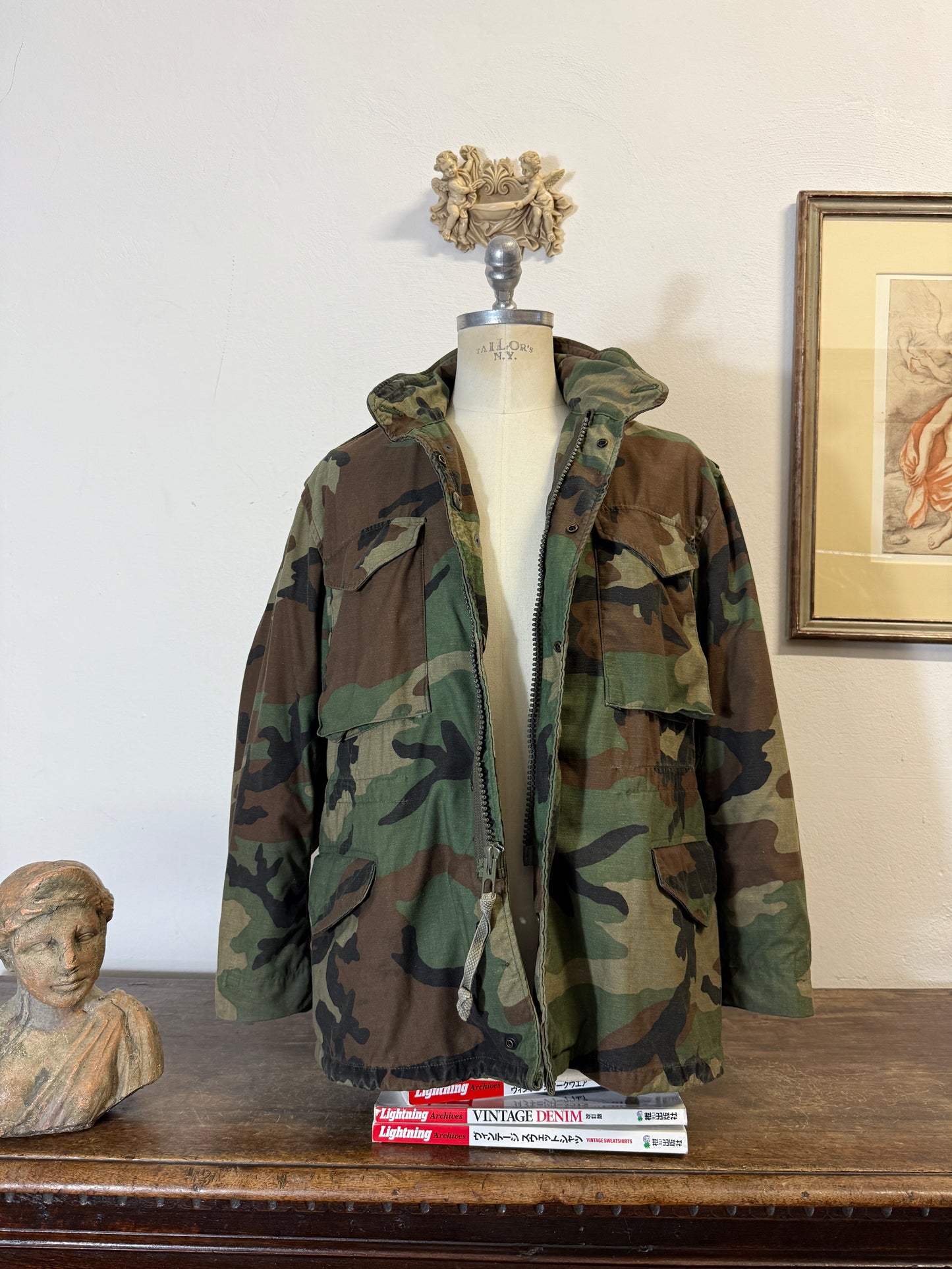 Vintage Woodland Field Jacket M65 Us Army “M/L”