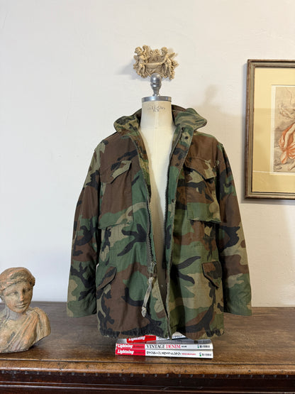 Vintage Woodland Field Jacket M65 Us Army “M/L”