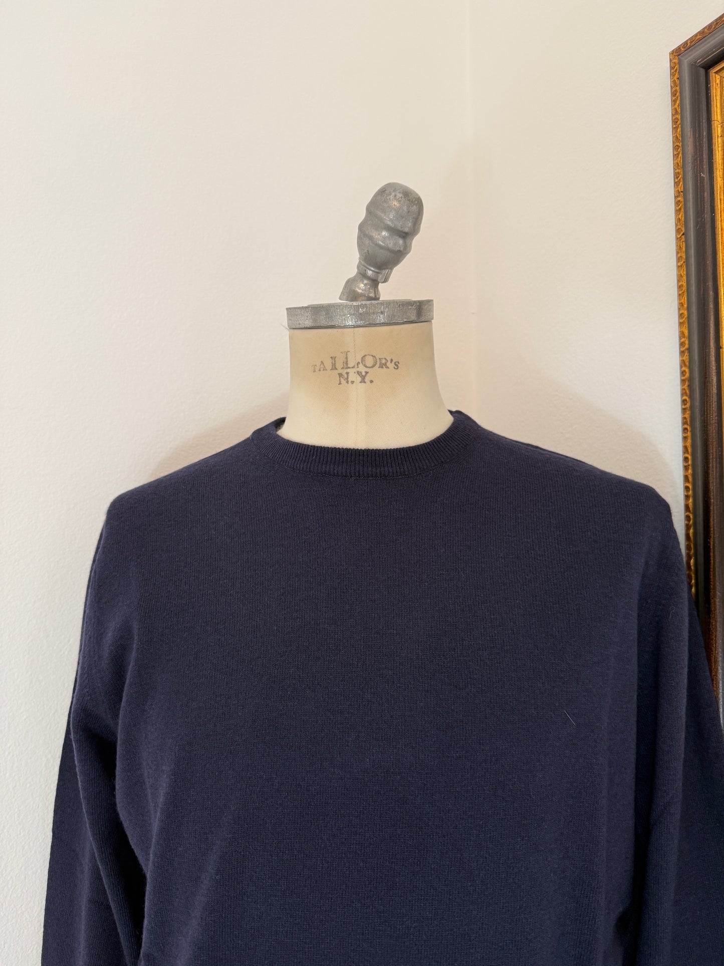 Essential Blue Navy Sweater - Made in Italy